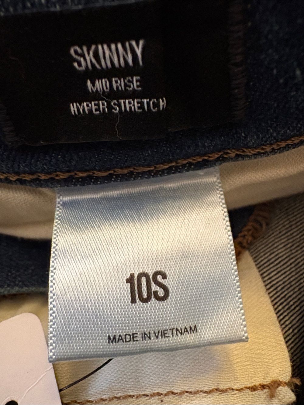 Express Dark Washed Blue Skinny Jeans - Picture 9 of 12